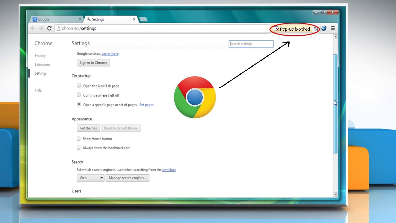 how to allow pop ups on chrome