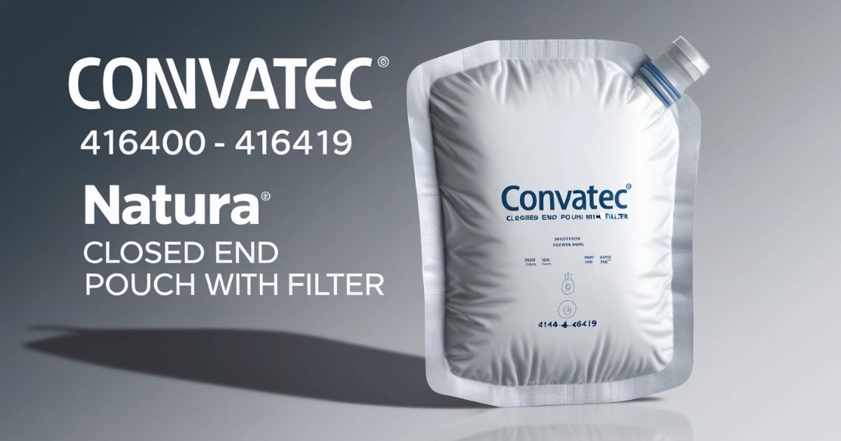 convatec from: 416400 to: 416419 - natura closed end pouch with filter