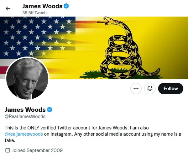 James Woods Twitter