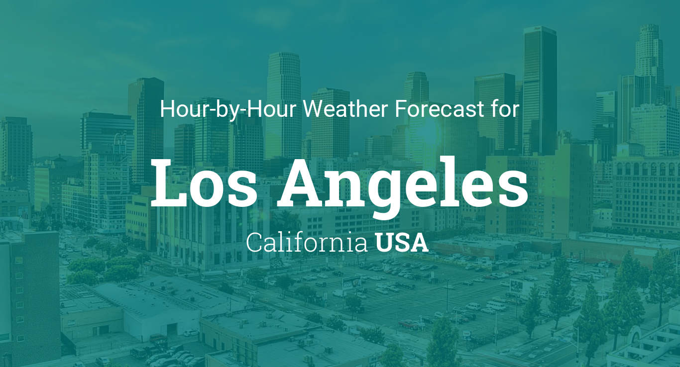 los angeles weather hourly